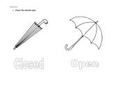 English worksheet: open-closed