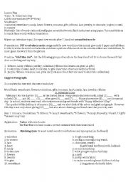 English Worksheet: St. Valentines Day Lesson