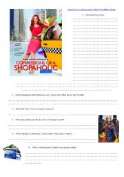 English Worksheet: Confessions of a shopaholic trailer 