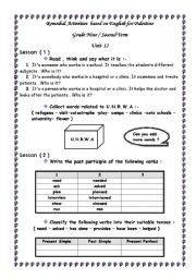 English Worksheet: Remedial Activities