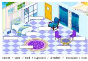 English Worksheet: My room