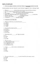 English worksheet: Enterprise 3 Pre-Intermediate 1-18 Unit test