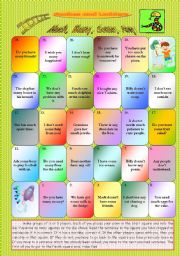 English Worksheet: Much, Many, Some,Any - snakes and ladders boardgame