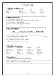 English Worksheet: grammer