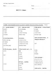English worksheet: MCQ grammar and vocabulary
