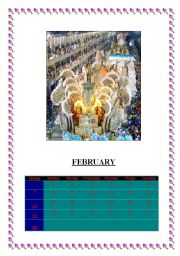English Worksheet: FEBRUARY