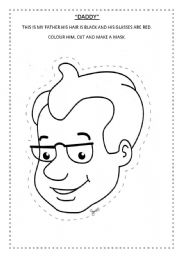 English Worksheet: This is my daddy.