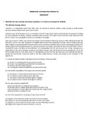 English Worksheet: Reviewing nationalities greetings products