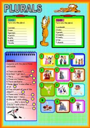 English Worksheet: PLURALS