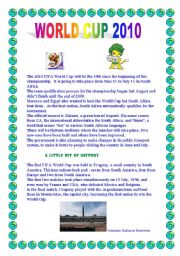 English Worksheet: World Cup 2010