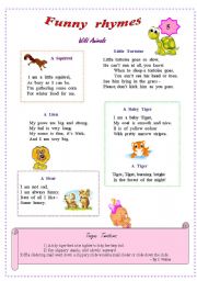 English Worksheet: Wild animals