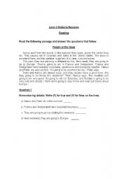 English Worksheet: People in the News