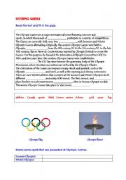English Worksheet: Olympic Games