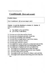 English worksheet: conditionals