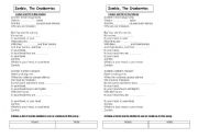 English Worksheet: Song Zombie, The Cranberries