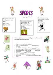 English Worksheet: Do-Go- Play 