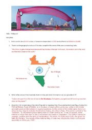 English Worksheet: India Webquest part 1 correction