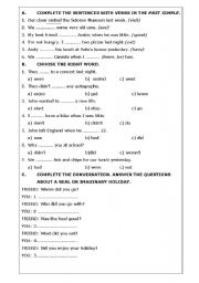 English Worksheet: Past Simple