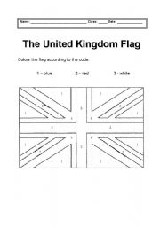 English Worksheet: UK flag