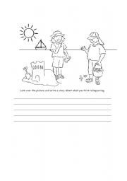 English Worksheet: Story writing