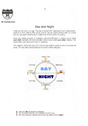 English Worksheet: Day and NIght