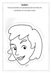 English Worksheet: This is my mummy!