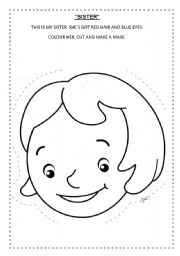 English Worksheet: This is my sister!