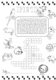 English Worksheet: PETS