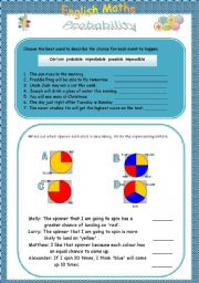 English Worksheet: Probability