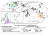 English Worksheet: English speakers in the world (location + number)