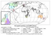 English speakers in the world (location + number)