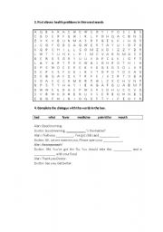 English worksheet: Health2