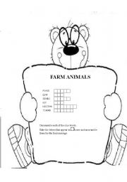English Worksheet: FARM ANIMALS