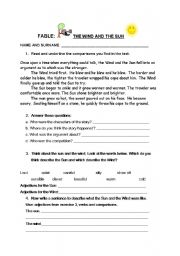 English Worksheet: Stories to practise comparisons 