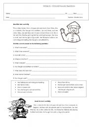 English Worksheet: Personal identification