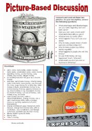 English Worksheet: Picture-Based Discussion (17): Money and Banks