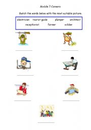 English worksheet: Careers