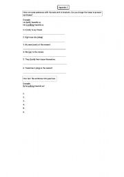 English worksheet: Present Continuous Tense