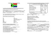 English Worksheet: South Africa