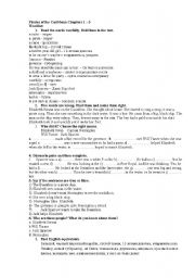 English worksheet: Pirates of the Caribbean Activities Chapters 1 - 3