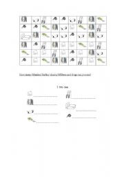 English Worksheet: I can see (Winnie the witch)