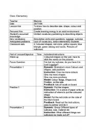 English worksheet: Luggage lesson