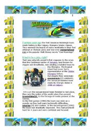 The story of Jamaican Bobsled (5 pages)