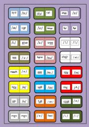 VOWEL SOUNDS DOMINO