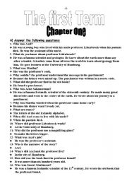 English Worksheet: journey to the center of the earth
