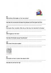 English worksheet: The Curious Incident of the Dog in the Night-Time