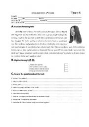 English Worksheet: Routines