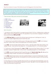 English Worksheet: Civil rights 