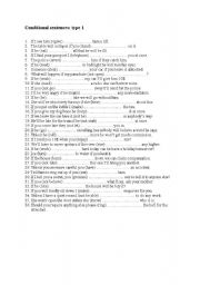 English Worksheet: comparative sentences type 1