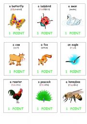 oral assessment cards-animals1